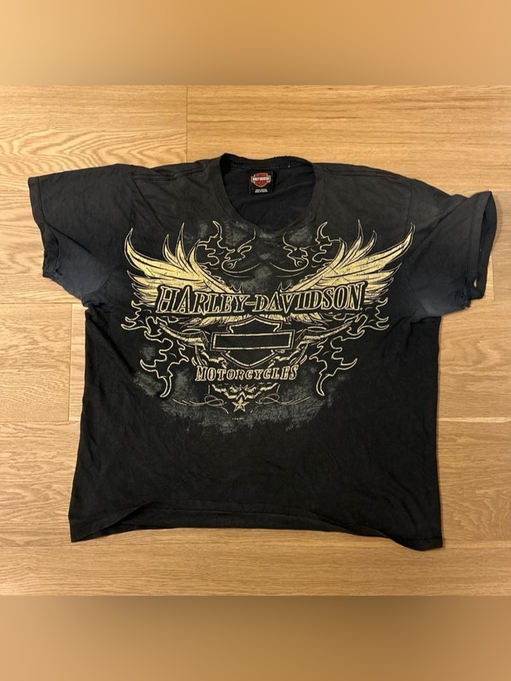 Harley-Davidson Men's Black Graphic Motorcycle T-Shirt